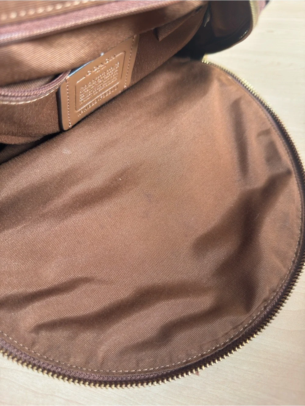 Coach Canvas Leather Backpack F32200